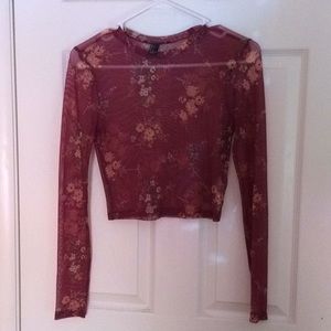 Forever 21 mesh crop top